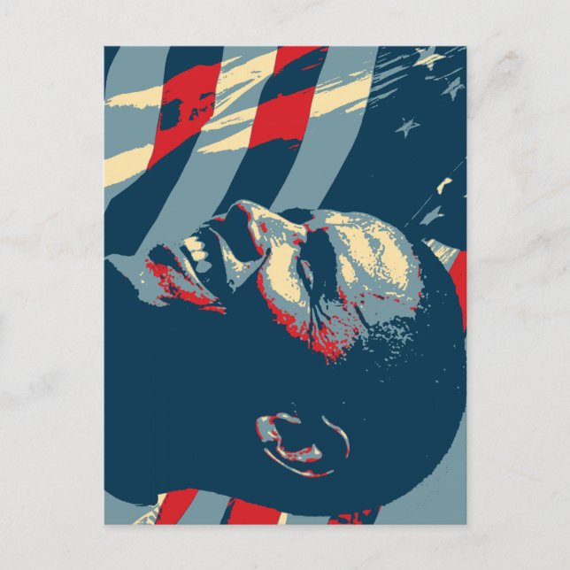 Barack Obama CHANGE-vykort Vykort (Framsida)