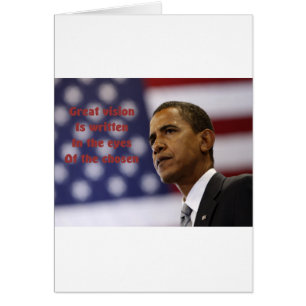 Barack Obama Chosen Hälsningskort