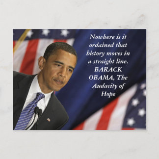 Barack Obama-citat för historik Vykort