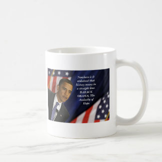 Barack Obama citationstecken på historia Kaffemugg