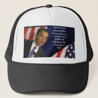 Barack Obama citationstecken på historia Truckerkeps