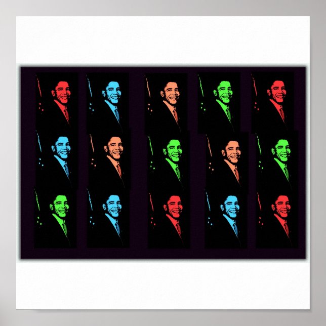 Barack Obama Collage Poster (Framsidan)
