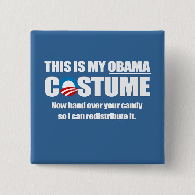 Barack Obama Costume Knapp (Framsida)