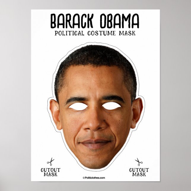 Barack Obama Costume Mask Poster (Framsidan)