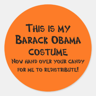 Barack Obama Costume Runt Klistermärke