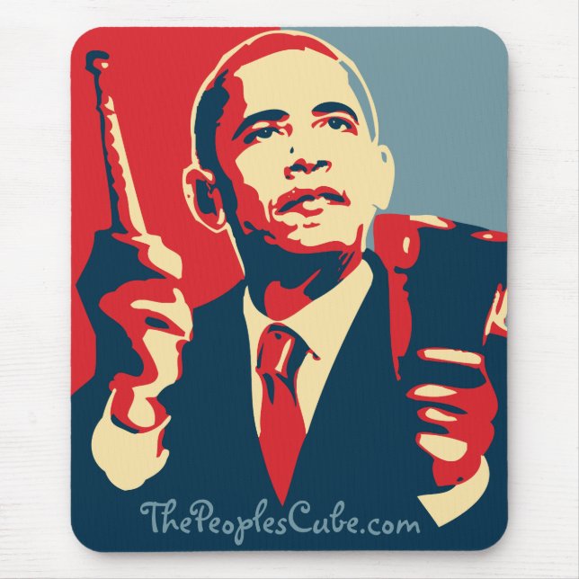 Barack Obama - Cowbell: OHP Mousepad Musmatta (Framsidan)