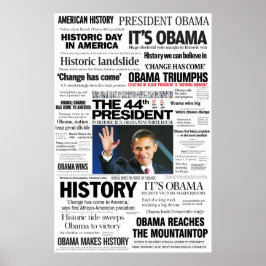Barack Obama: Den 44:e presidenten Poster. Poster