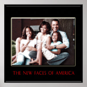 BARACK OBAMA: DEN NYA FÖRSTA FAMILJAFFISCHEN POSTER