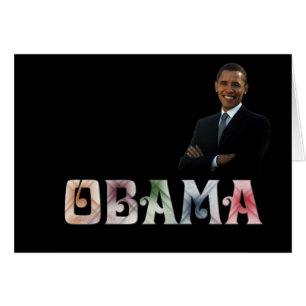 Barack Obama Design Hälsningskort