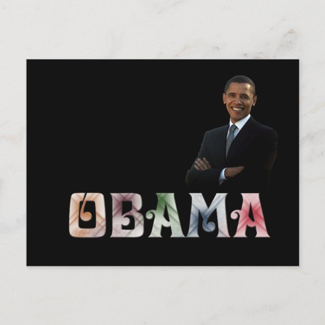Barack Obama Design Vykort (Framsida)