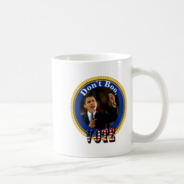 Barack Obama Dont Boo Vote  Kaffemugg (Höger)