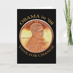 Barack Obama encentmyntkort Kort