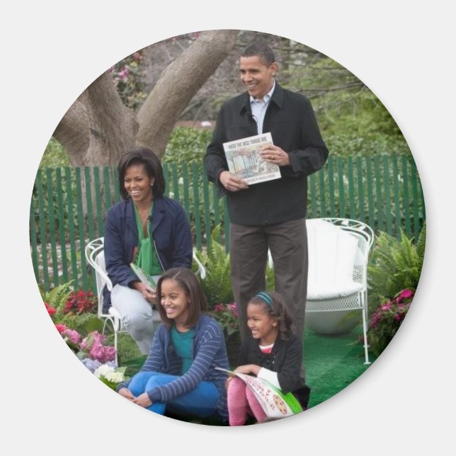 Barack Obama & Family Magnet (Framsidan)