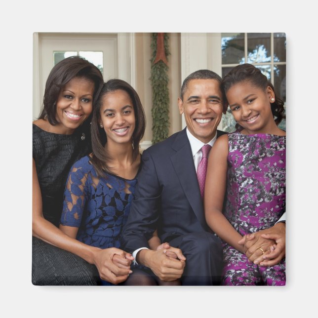 Barack Obama & Family Magnet (Framsidan)
