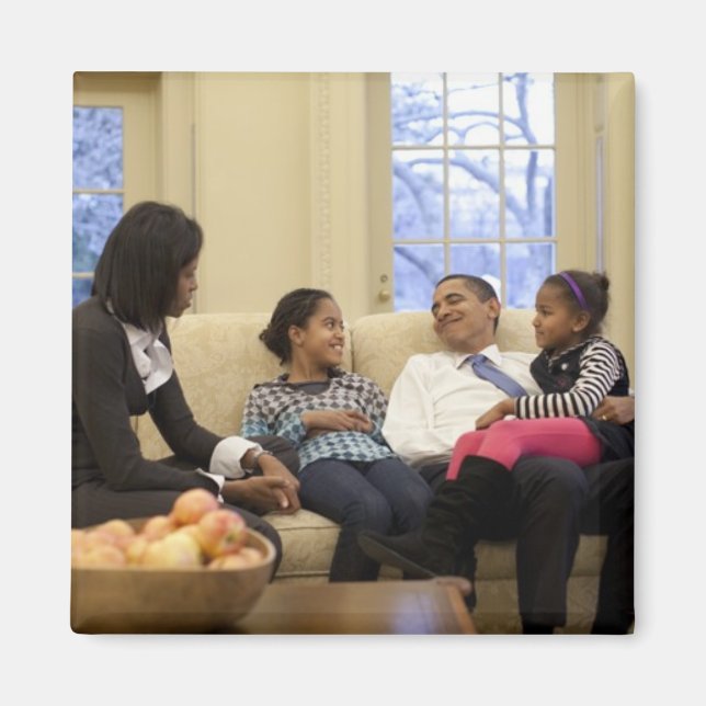 Barack Obama & Family Magnet (Framsidan)