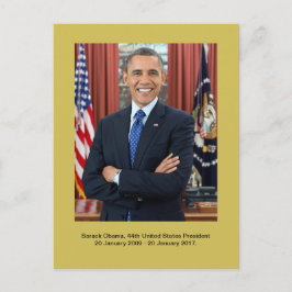 Barack Obama, FN:s 44:e president i Stater Vykort