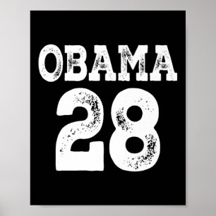 Barack Obama för president 2028 Jersey 28 Premium Poster
