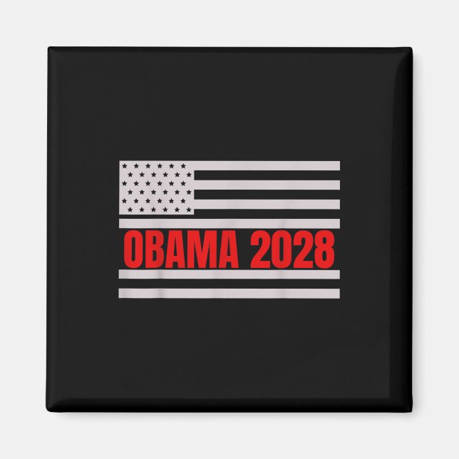 Barack Obama för president 2028 Obama 48:e preside Magnet (Framsidan)