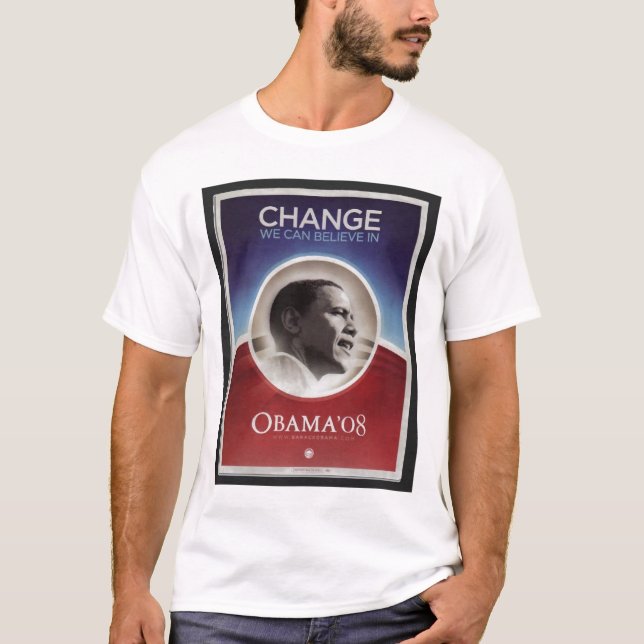 Barack Obama för president T-shirt (Framsida)