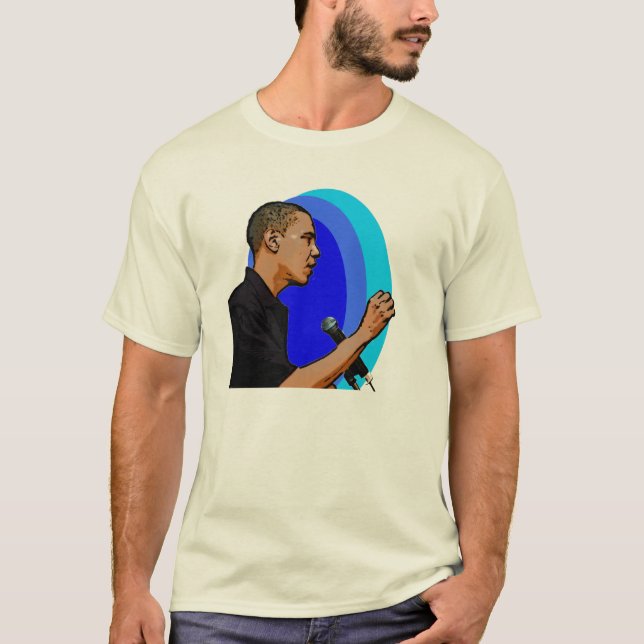 Barack Obama för president T-shirt (Framsida)