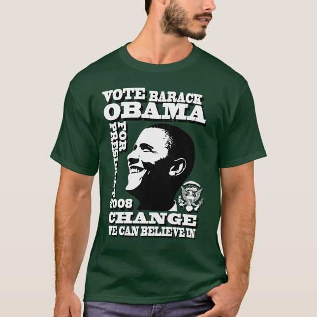 Barack Obama för president T-shirt (Framsida)