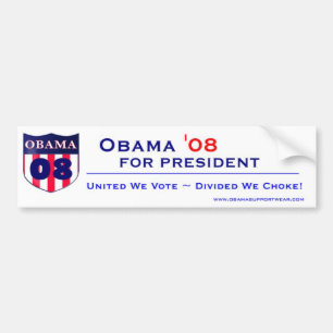 Barack Obama för presidentbildekal Bildekal