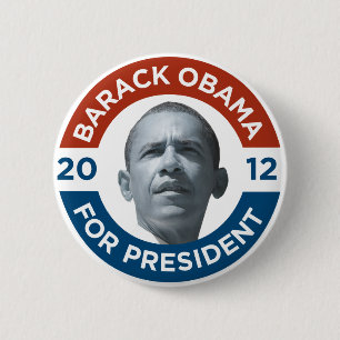 Barack Obama för presidenten 2012 Knapp