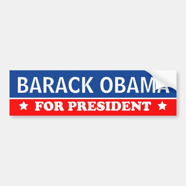 Barack Obama för presidenten 2016 Bildekal (Framsidan)
