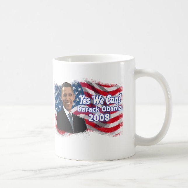 Barack Obama för presidentmugg Kaffemugg (Höger)
