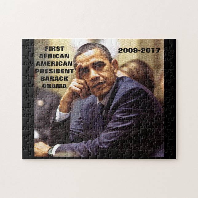 BARACK OBAMA FÖRSTA NEGRO AMERIKANSK PRESIDENTPuss Pussel (Horisontell)