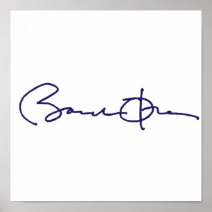 Barack Obama häfte Poster
