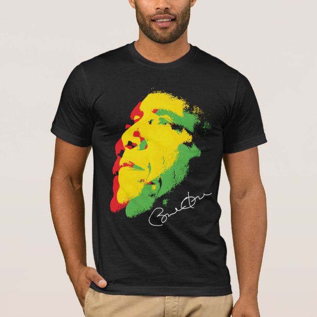 Barack Obama häfteRasta design T Shirt (Framsida)
