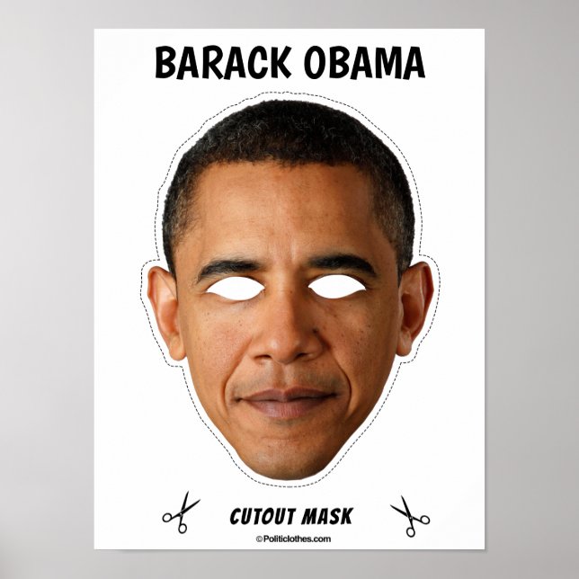 BARACK OBAMA Halloween Mask Poster (Framsidan)