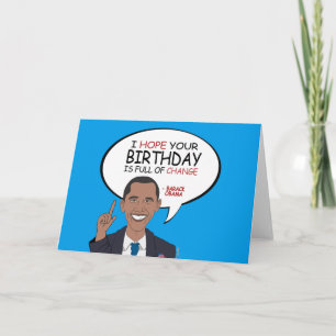 Barack Obama Hälsning - Grattis på födelsedagen Kort