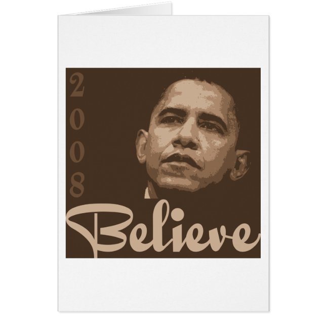 barack Obama Hälsningskort (Framsidan)