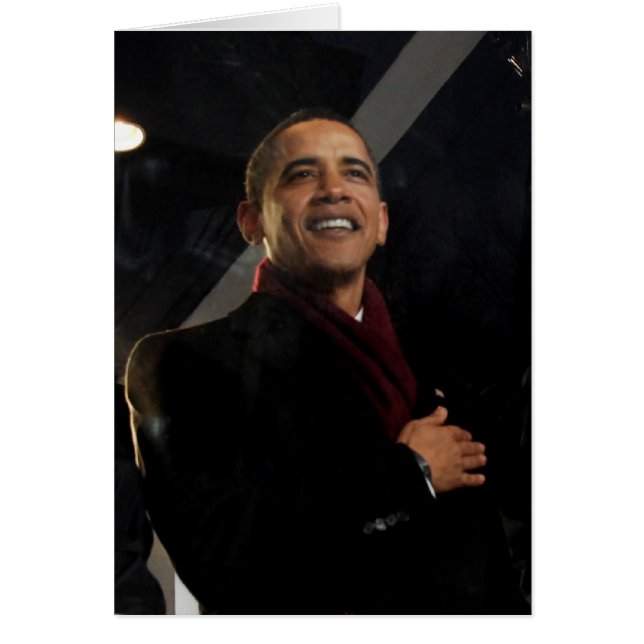 Barack Obama Hälsningskort (Framsidan)
