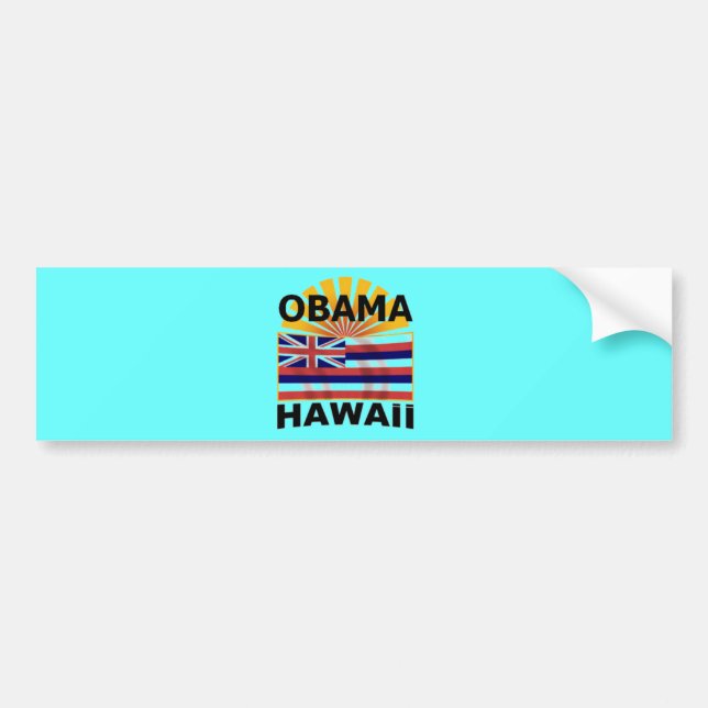 Barack Obama Hawaii bildekal (Framsidan)
