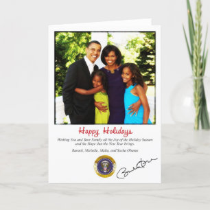 Barack Obama helgdagjulkort Helgkort