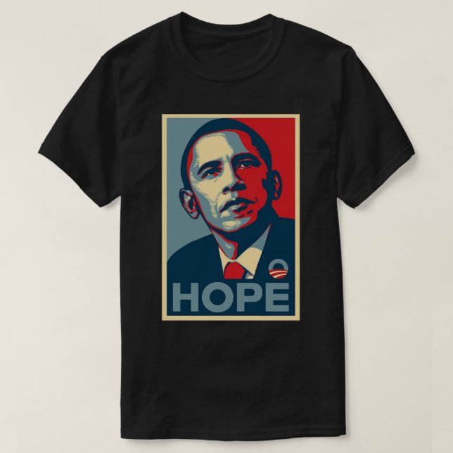Barack Obama Hope Poster T Shirt (Design framsida)