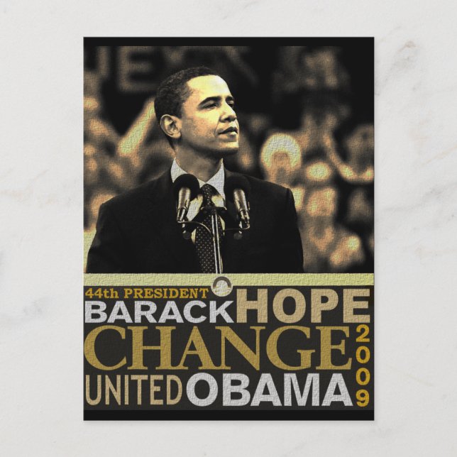 Barack Obama Hope Vykort (Framsida)