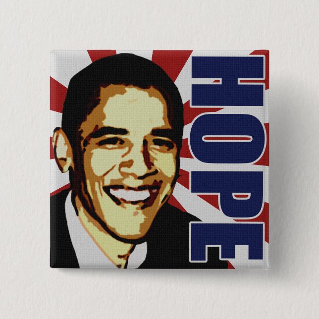 Barack Obama hopp knäppas Knapp (Framsida)