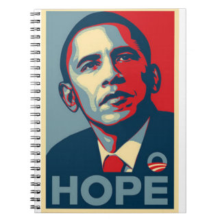 Barack Obama Hopp-Poster Anteckningsbok