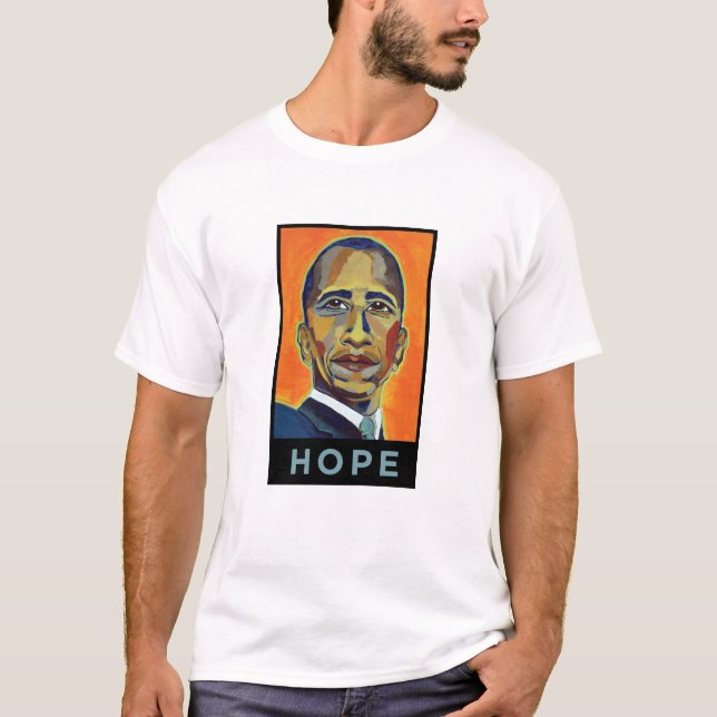 Barack Obama - hopp Tee Shirt (Framsida)