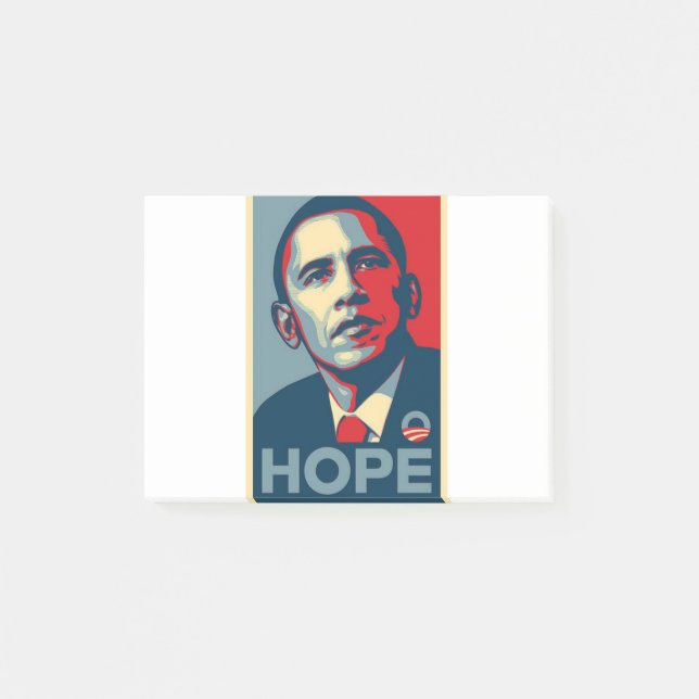 Barack Obama hoppaffisch Post-it Block (Framsida)