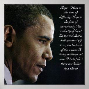 Barack Obama hoppaffisch Poster