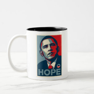 Barack Obama hoppaffisch Två-Tonad Mugg