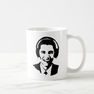 Barack Obama hörlurar Kaffemugg