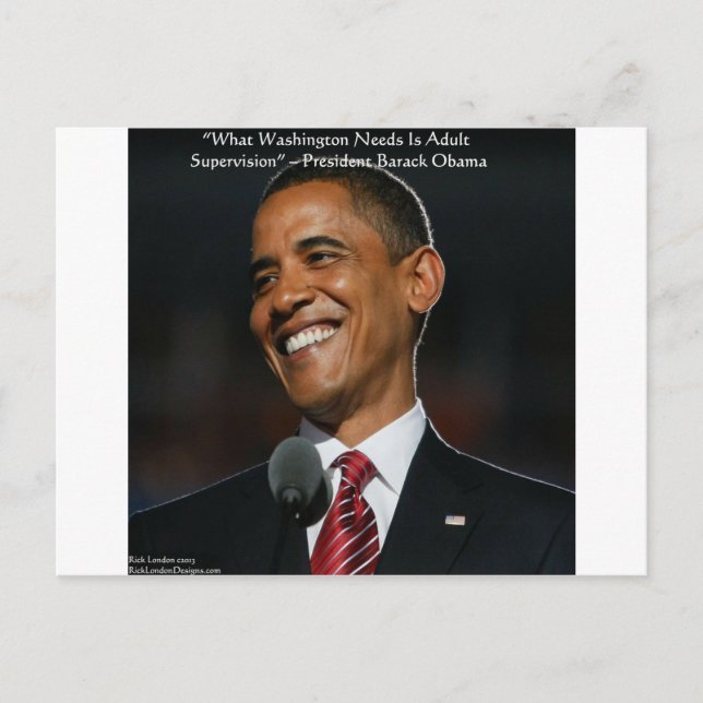 Barack Obama & Humor Citat Gåvor & Kort (Framsida)