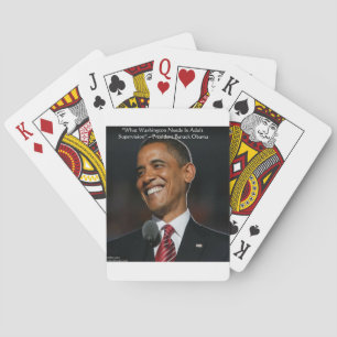 Barack Obama & Humor Citat Gåvor & Kort Spelkort