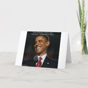 Barack Obama & Humor Citat Presentidéer & Kort